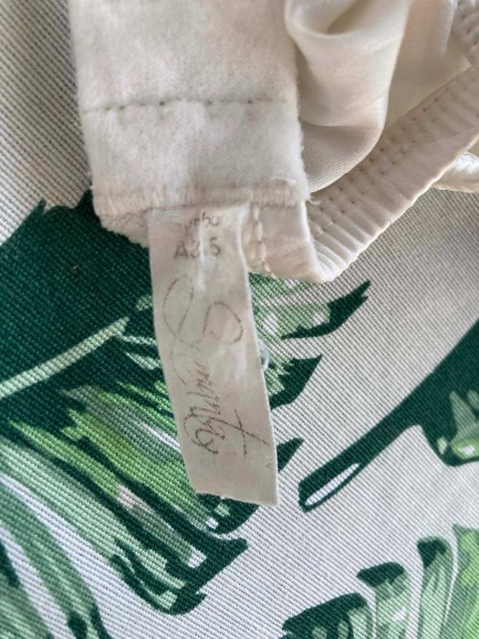 Biały stanik z kremowymi maziajami Samanta 70D