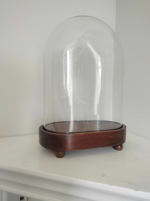 Szklana owalna kopuła wiktoriańska