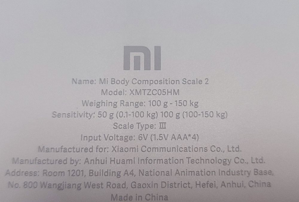 Умные весы Xiaomi Mi Body Composition Scale 2, б/у