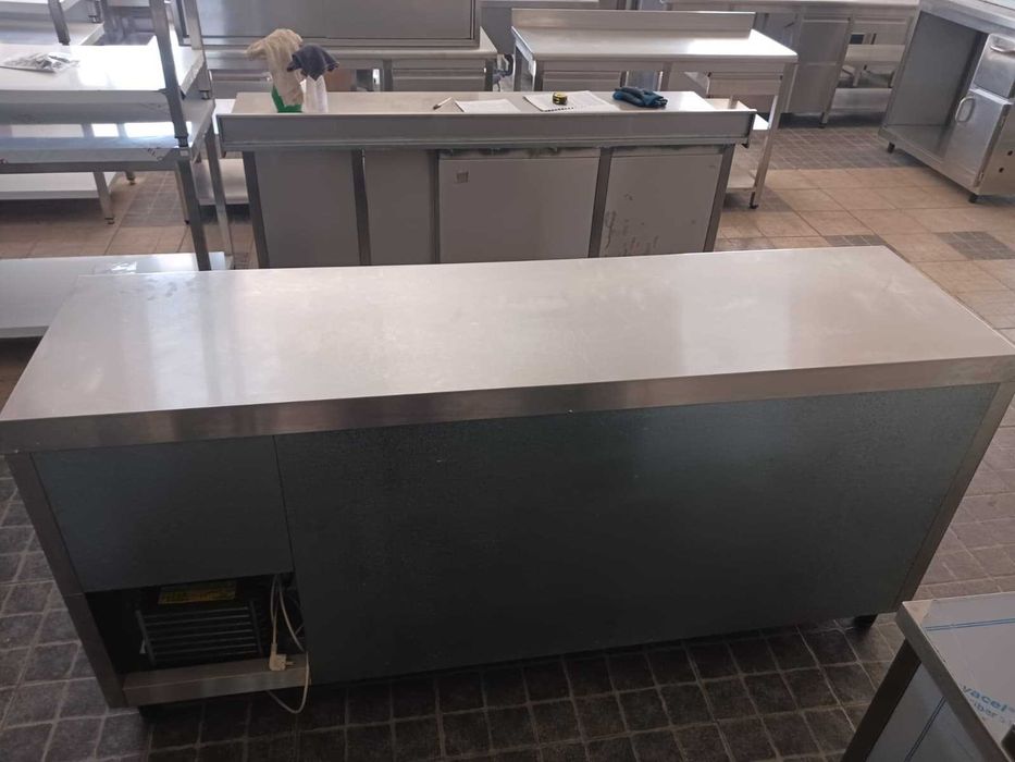 ACM1689 - Bancada Refrigerada Inox de 4 Portas - Usada