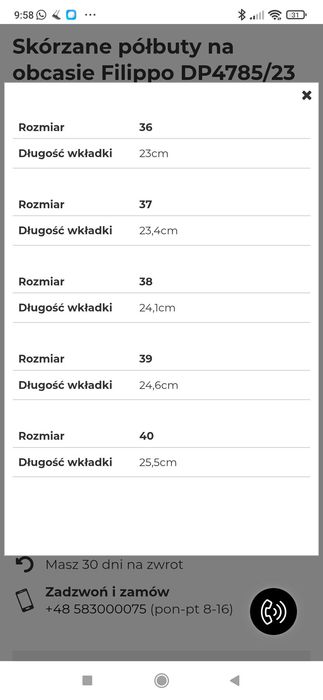 Półbuty mokasyny Filippo 38