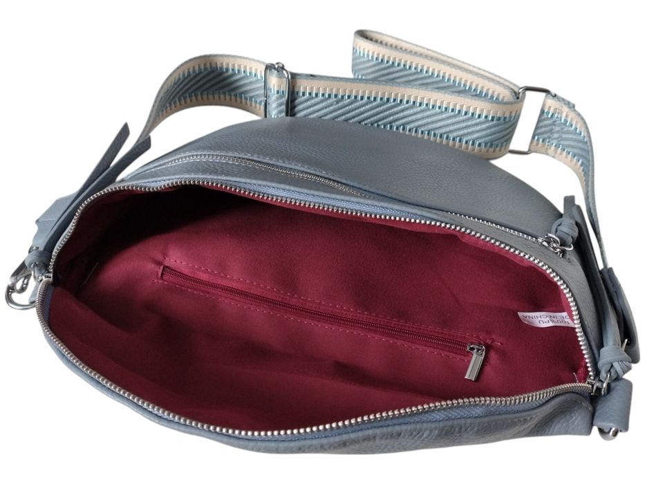 Nerka Damska Na Ramię, Niebieska Torebka Damska, Saszetka