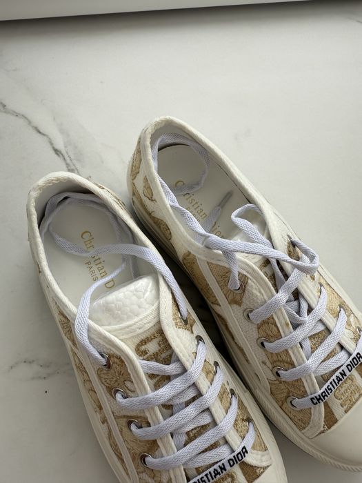 Кеди Christian Dior 38 (24 см) з золотою вишивкою