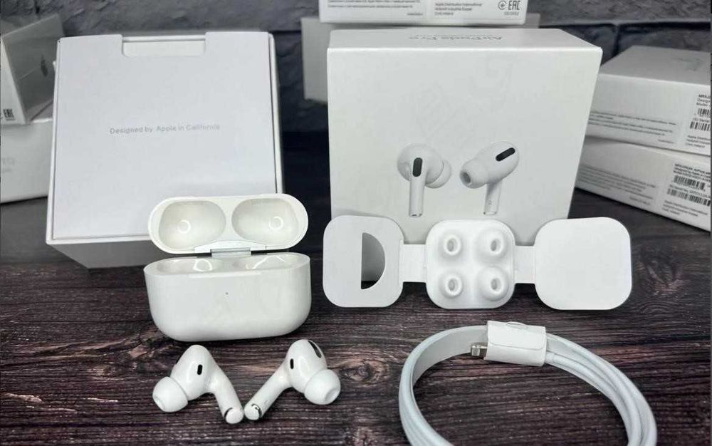 Airpods Pro с шумоподавлением 1в1 Беспроводные Наушники +чехол