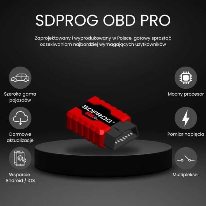 Tester diagnostyczny SDPROG OBD PRO + program SDPROG skaner uniwersalny