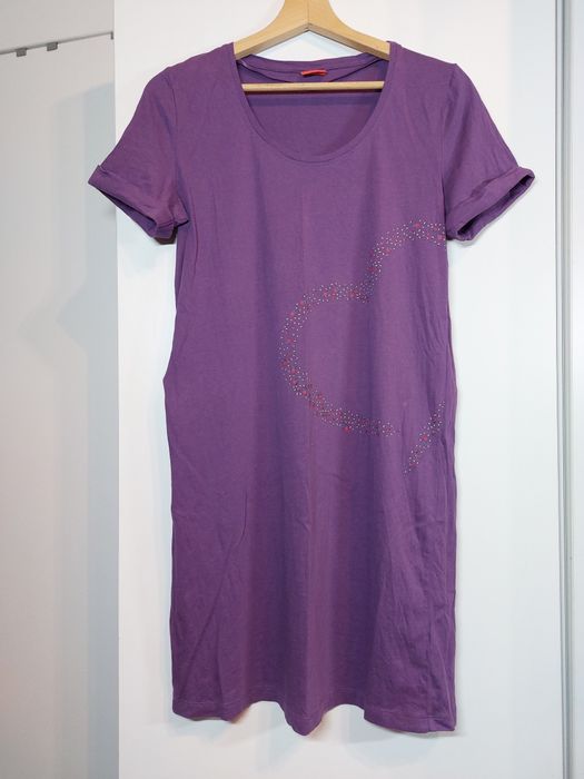 Fioletowa koszula nocna Triumph bielizna do spania piżama sukienka 38