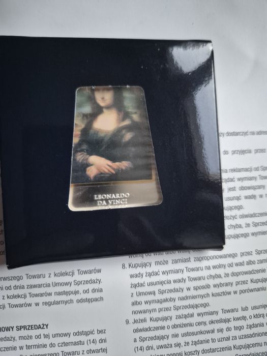 Numizmat Leonardo da Vinci,Mona Liza