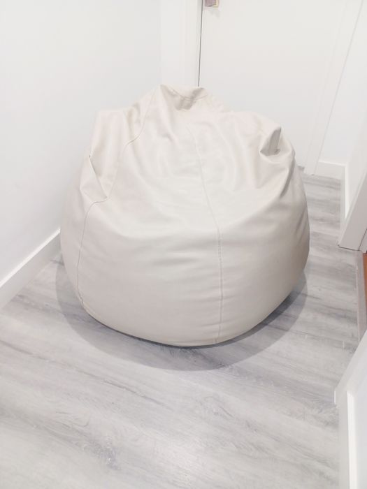 Puff pêra couro XXL