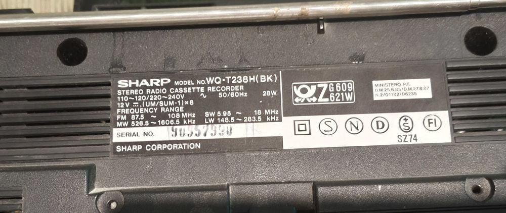 SHARP  WQ T-238 twin