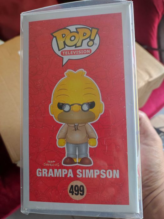 Funko Grampa Simpson autografado pelo voice actor Dan Castellaneta