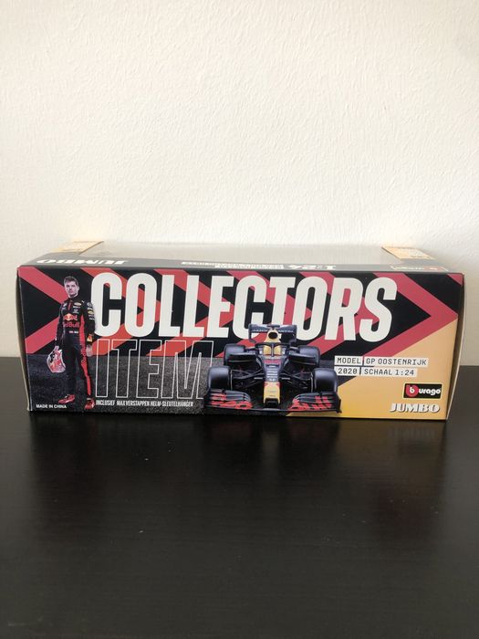 Коллекционная модель F1 Red Bull Max Verstappen Jumbo 1:24 Bburago