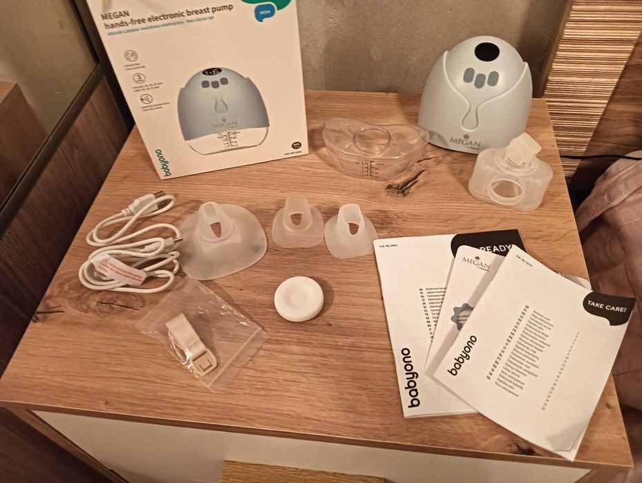 BabyOno, laktator muszlowy, bez uzycia rak, elektryczny