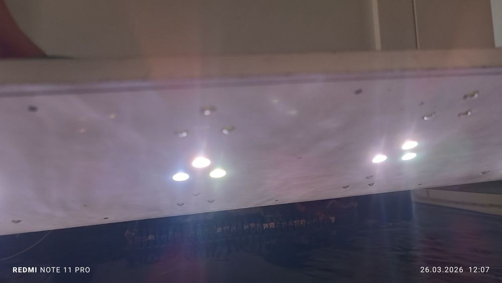 Akwarium 250l kostka oświetlenie LED sump malawi
