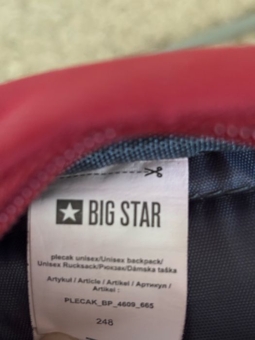 Plecak czerwony Big Star