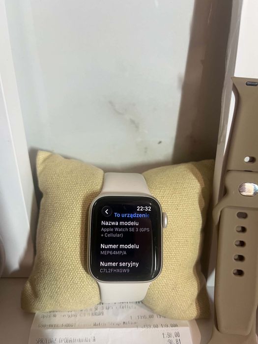 Apple Watch SE 3 GPS + Cellular paragon 100% Bateria