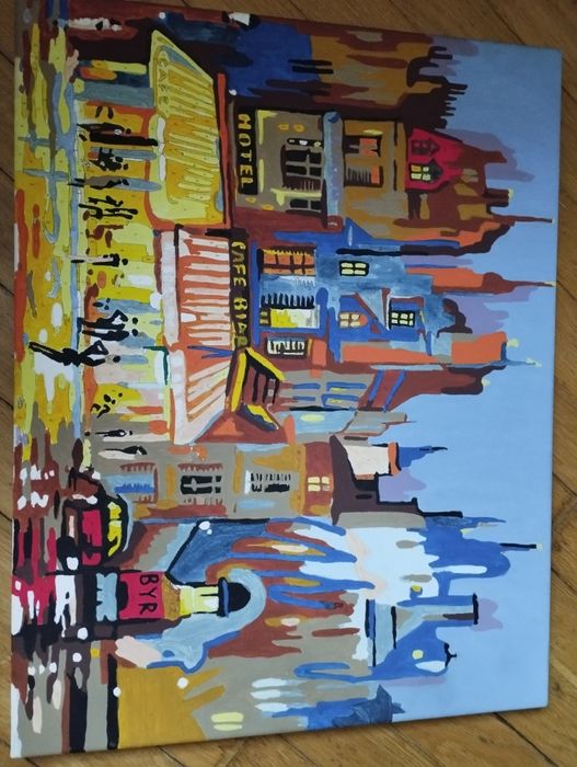 Картина по номерах, готова розмальована