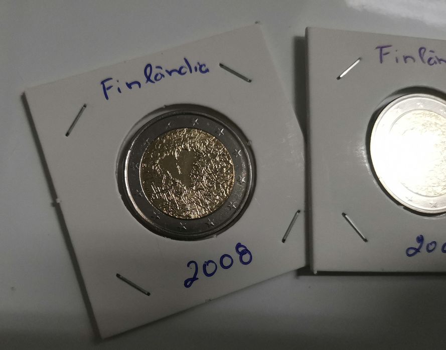 Finlândia 2008 - Moeda comemorativa de 2€ - Direitos humanos