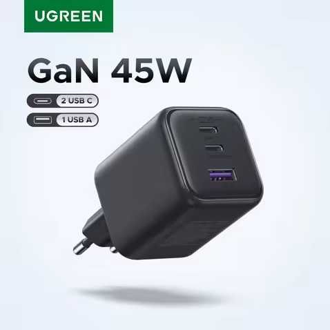 Зарядні пристрої UGREEN 20W / 30W / 45W / 65W / 100W / 160W / 200W