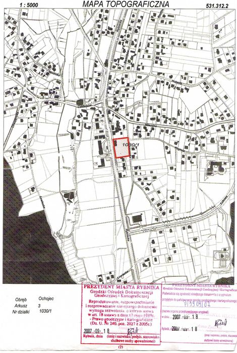 Działka 4500m2 Rybnik