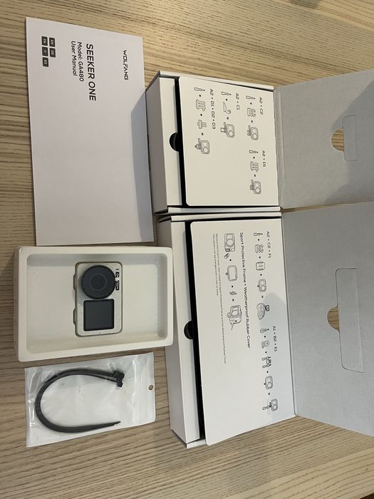 WOLFANG Seeker One GA480 – Câmera de Ação 4K com Acessórios