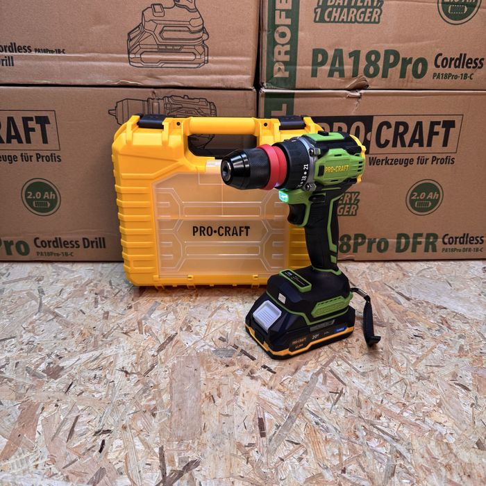 Шуруповерт акумуляторний безщітковий PROCRAFT PA18PRO DFR