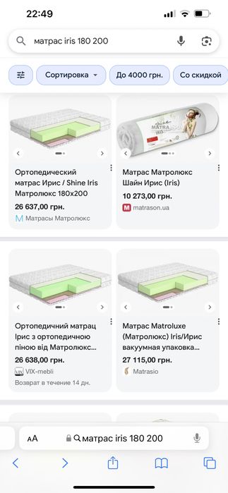 Матрац Ірис Iris