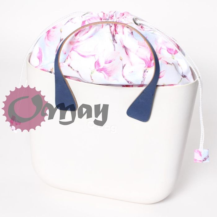 organizer do OBAG MINI worek magnolie kwiaty 2 kieszenie komin OMAY