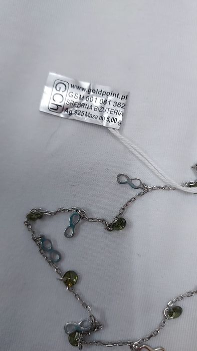 Bransoletka na rękę srebrna 925