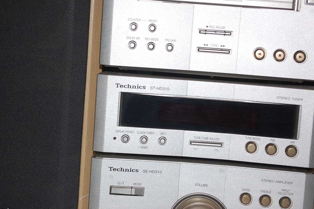 TECHNICS HD310 mikro wieża, DECK Cd Tuner Kolumny Pilot