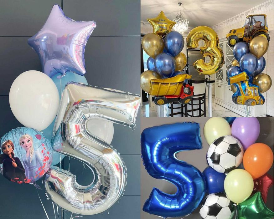 Кульки повітряні, квіти, коробки, фігури. Гелиевые шарики, букети