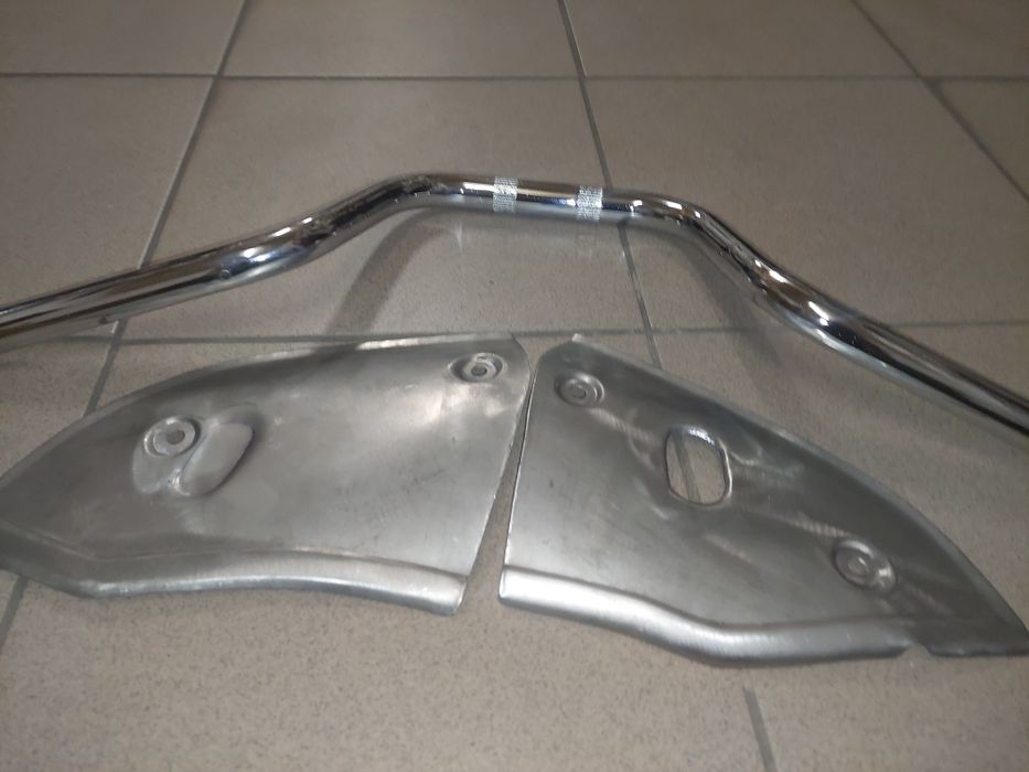 Nowy kpl oslony boczne boczki rama romet komar+kierownica pl