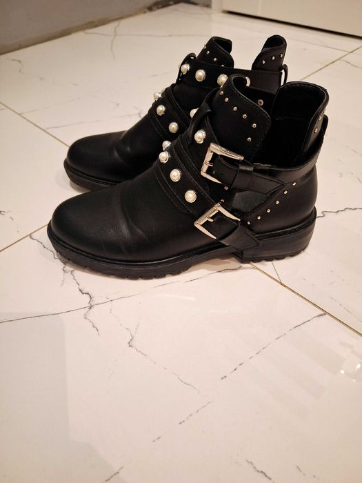 Botki z perełkami rozm. 37