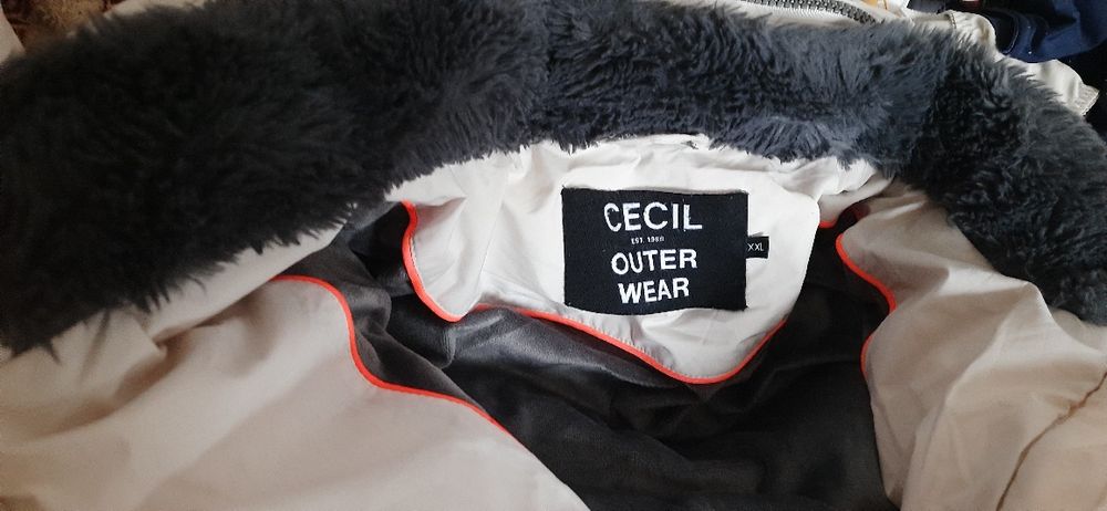 Куртка  пуховик  большого размера  Cecil,классная, р XXL, дл70см