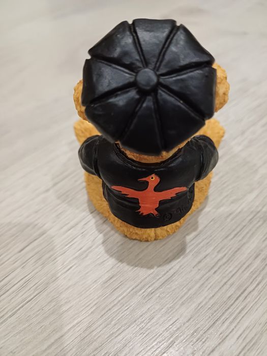 Boneco urso peluche motard- Novo na caixa