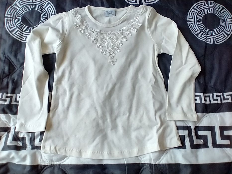 Bluzka dla dziewczynki Breeze Girls perelka zdobienia 152 cm