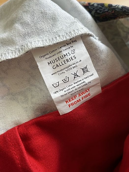 Сумка-тоут-шопер V&A William Morris Strawberry Thief Organic Cotton Tote Bag