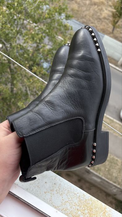 Женские сипоги натуральная кожа