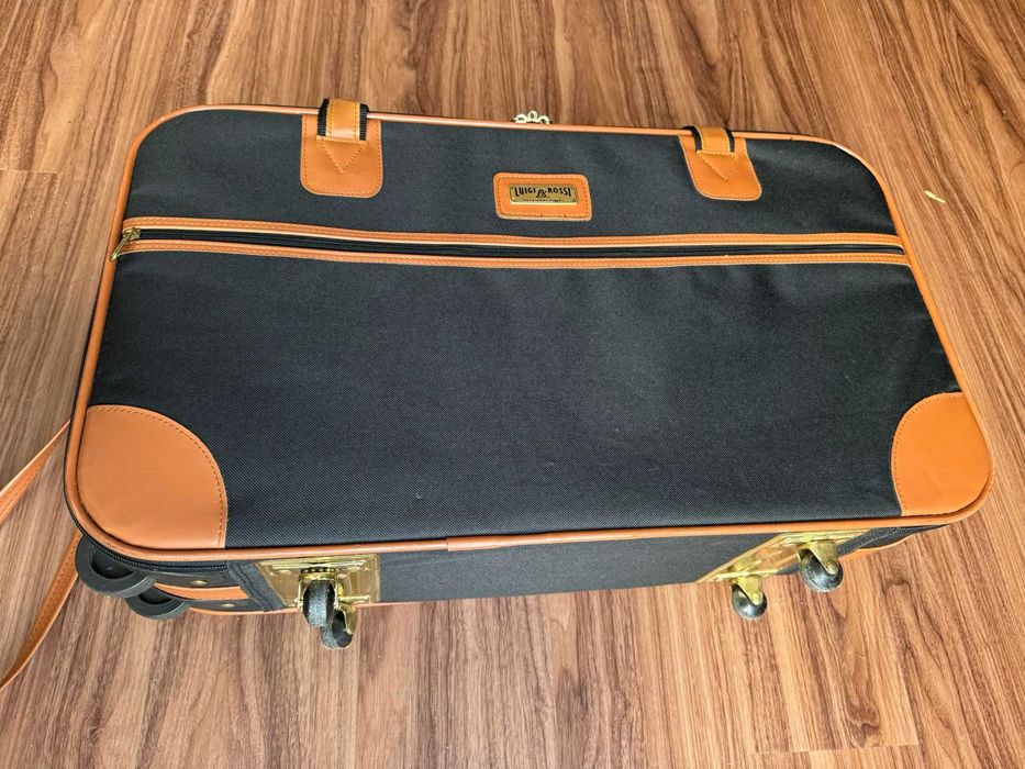 Mala de Viagem Vintage Luigi Rossi — Rígida, com Rodas e Alça