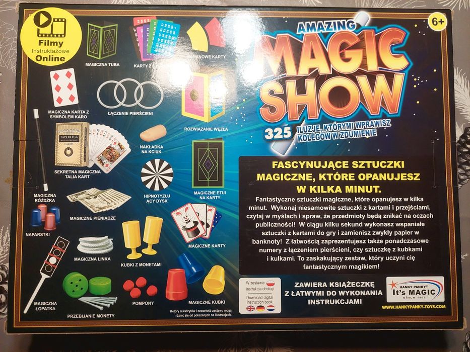 Zestaw Magika MAGIA 325 Sztuczek Magicznych Hanky Panky