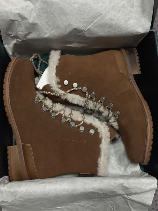 Emu Australia botki zamszowe Billington. Ciepłe buty na zimę, wełna 39