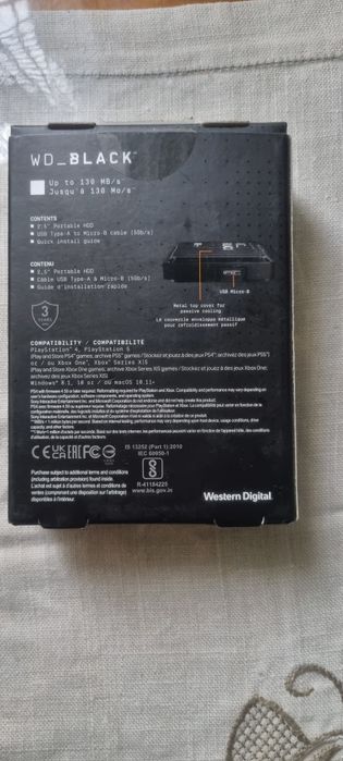 Жорсткий диск WD_BLACK P10 Game Drive 4TB (WDBA3A0040BBK-WESN)