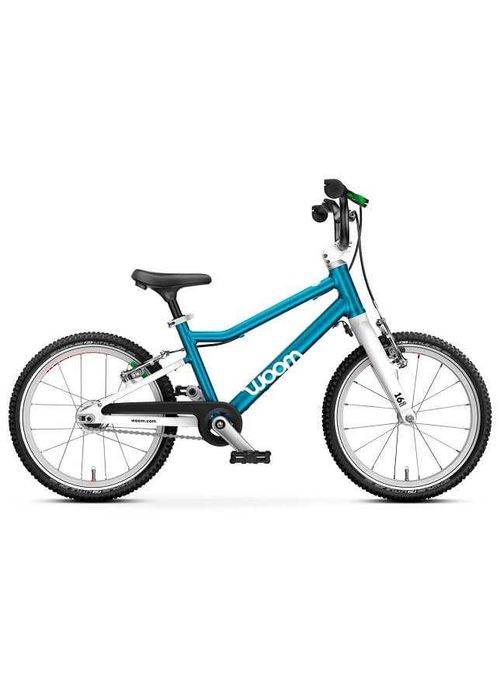 Rower Woom GO 3 AUTOMAGIC 16" metallic blue - niebieski