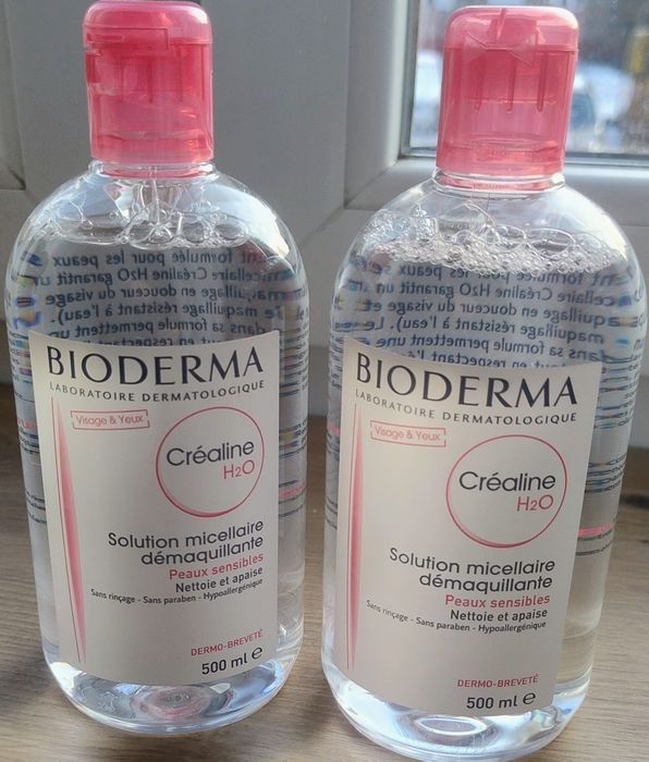 Płyny micelarne Bioderma 2x500ml. Duże!