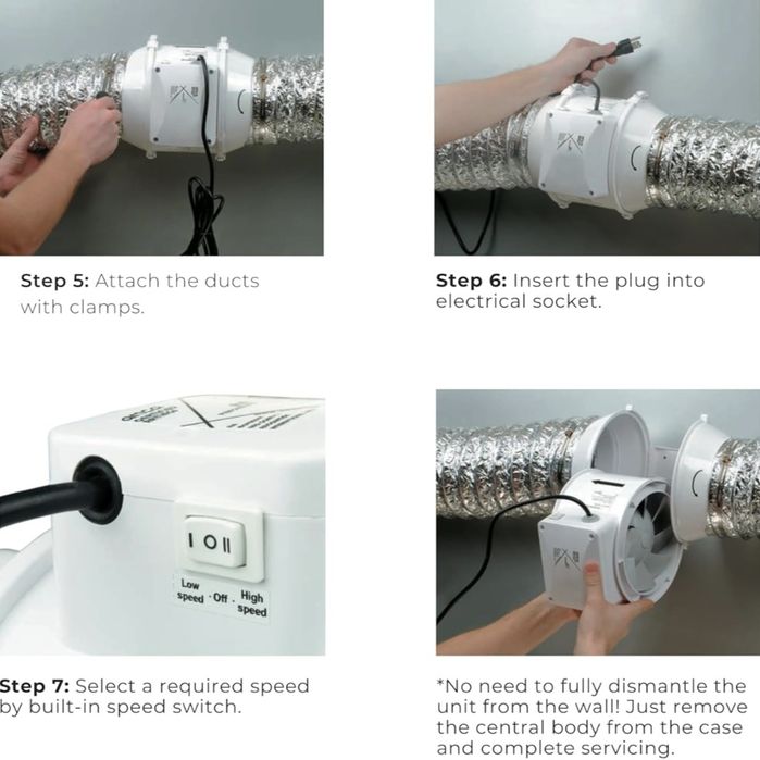 Vents TT 125 ventilador de duto em linha