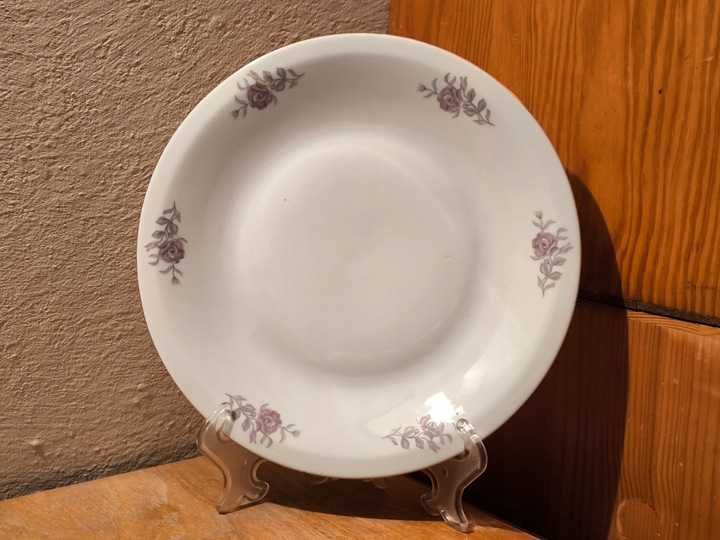 Talerz płaski obiadowy Porcelana Chodzież PRL