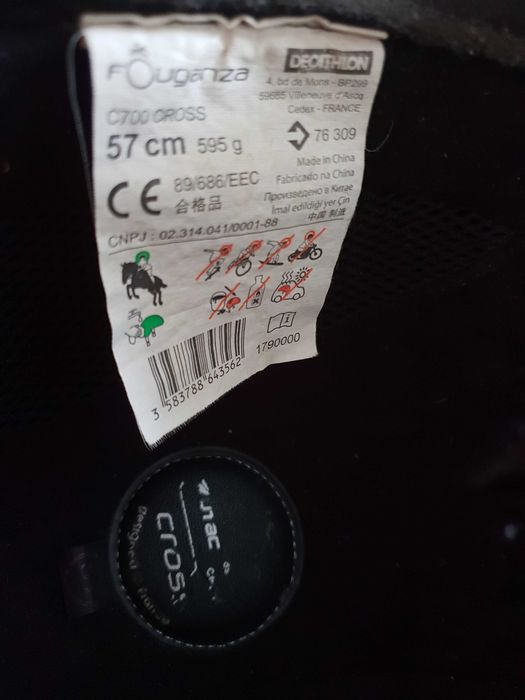 kask jeżdziecki Fouganza cross C700