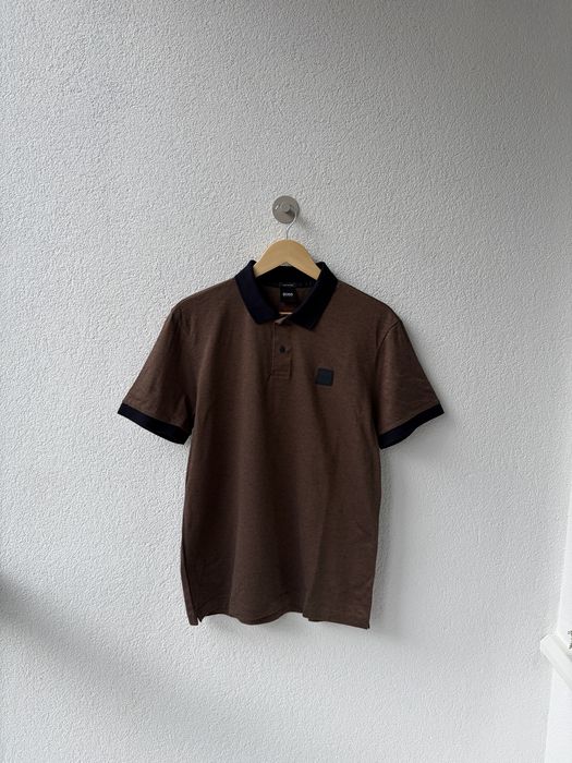 Поло hugo boss brown