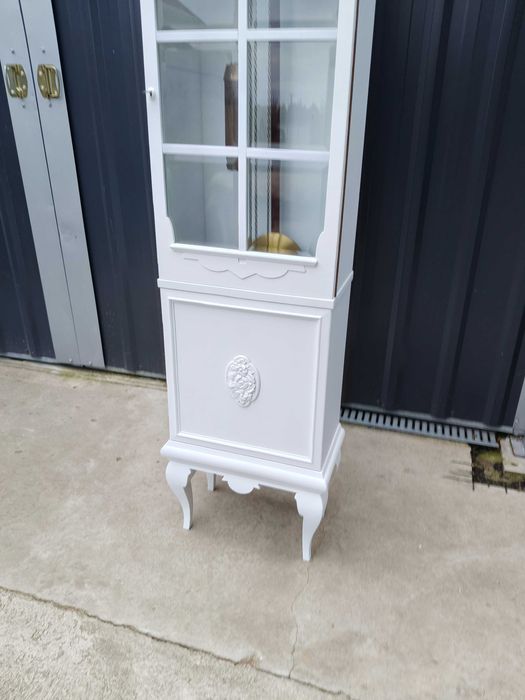 Zegar ludwik stojący biały po renowacji