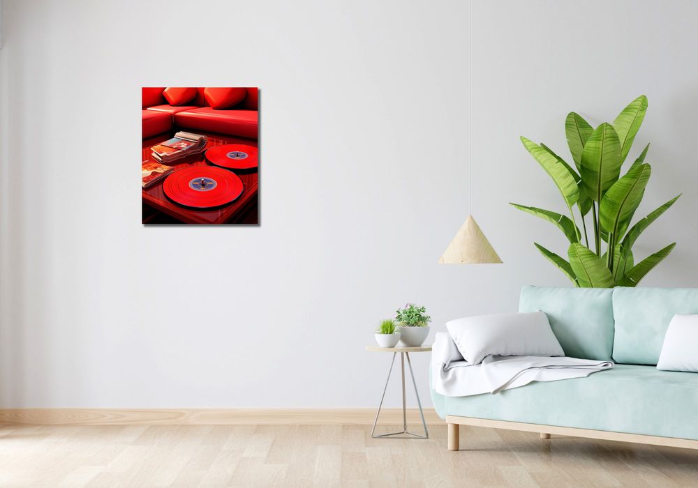 Obraz 50x60cm Czerwień Salonowych Wibracji