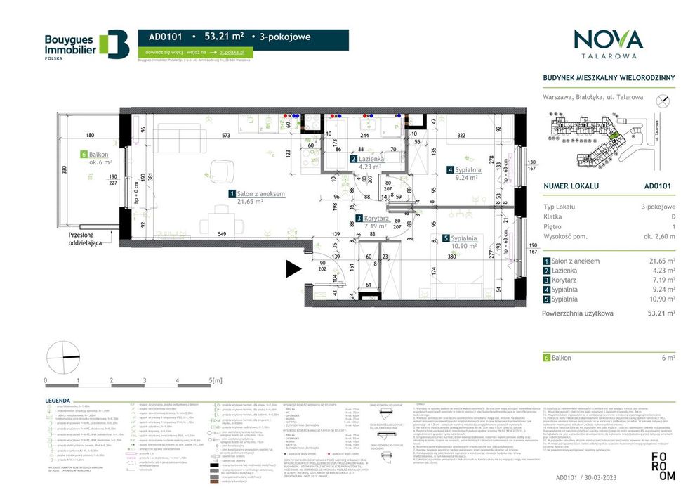 3-pok. mieszkanie – idealne dla rodziny 2+1; 53,16 m²; - Widok 2